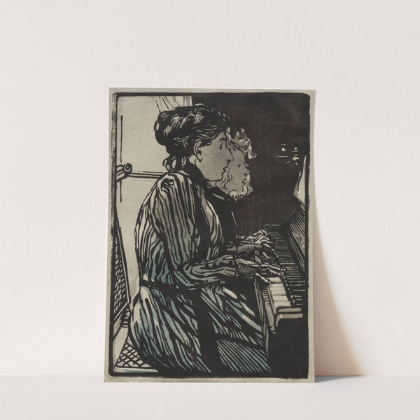 Etude a Quatre Mains (1890) by Auguste Louis Lepère