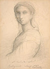 Etude d’après la figure de Marie-Madeleine, d’après Raphaël (1843)