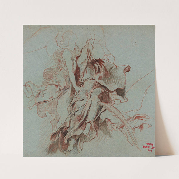 Etude d’assomption avec un ange by Henri Leopold Lévy