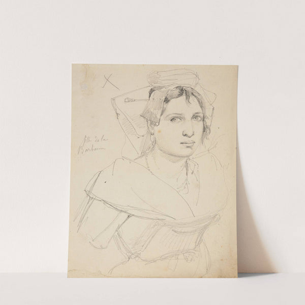 Étude de buste de femme by Jacques-Raymond Brascassat