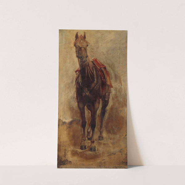Étude de cheval pour le portrait équestre du comte de Palikao. by Paul-Jacques-Aimé Baudry