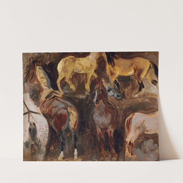 Étude De Chevaux by Eugène Delacroix