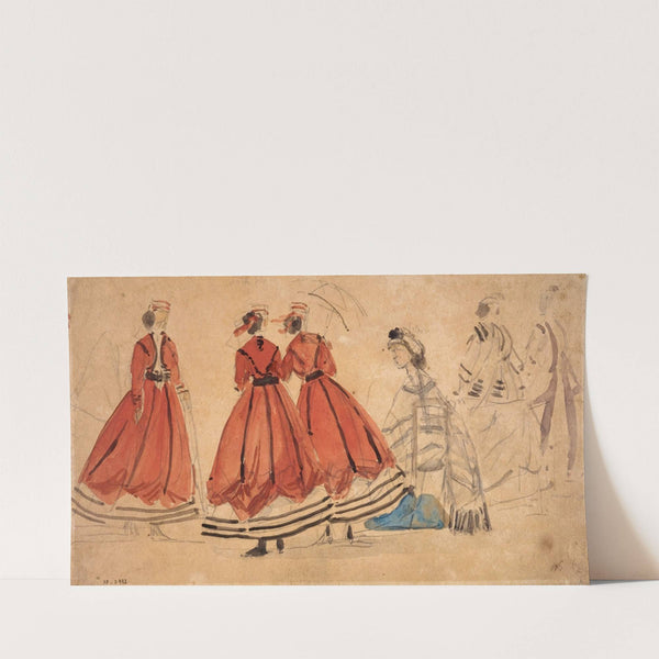 Etude de costumes (19th century) by Eugène Boudin