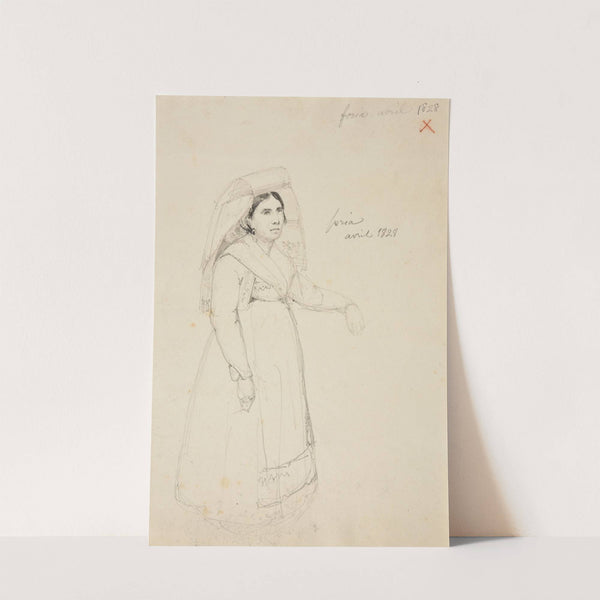 Étude de femme by Jacques-Raymond Brascassat