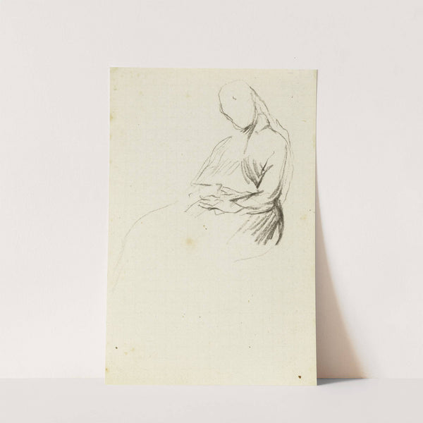 Etude de femme assise de face by Jean-Baptiste Carpeaux