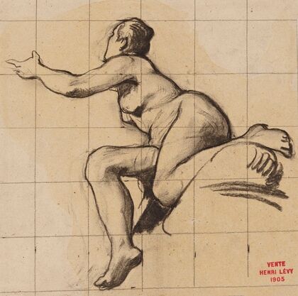 Etude de femme contorsionnée