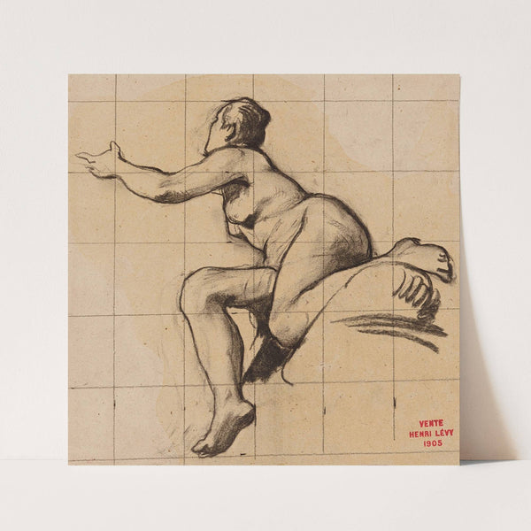 Etude de femme contorsionnée by Henri Leopold Lévy