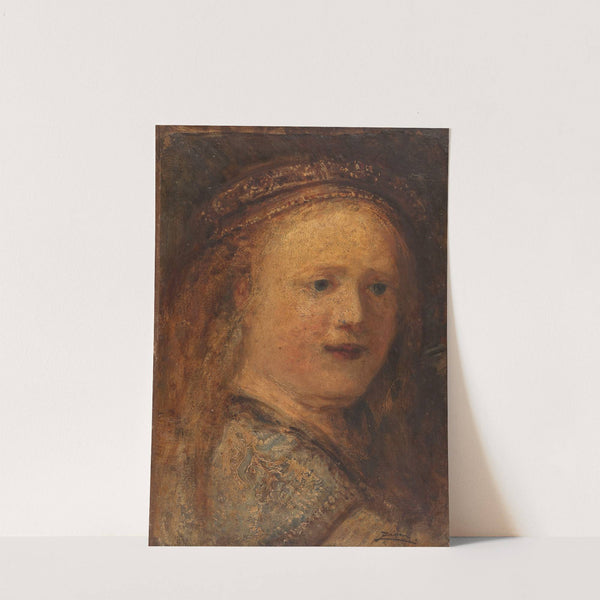 Etude de femme, copie d’après Rembrandt (1853) by Félix Ziem