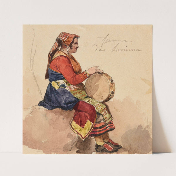 Étude de femme de Sonima by Jacques-Raymond Brascassat