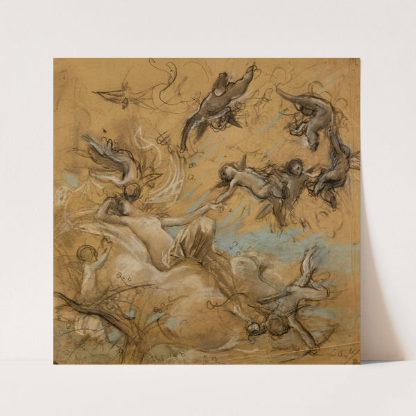 Étude de figures volantes by Luc-Olivier Merson