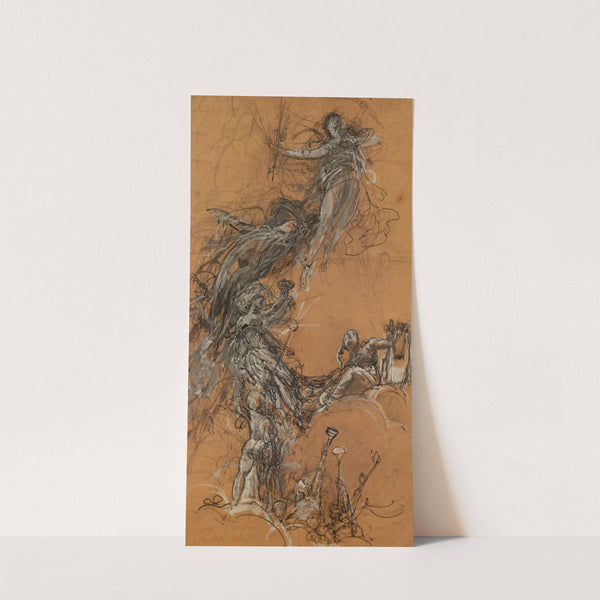 Étude de figures volantes by Luc-Olivier Merson