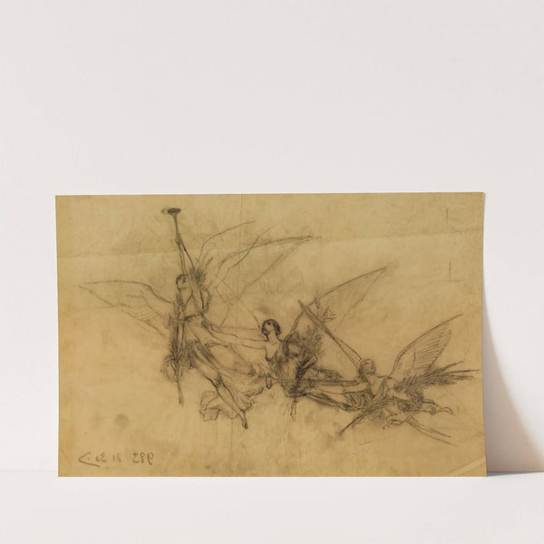 Étude de figures volantes by Luc-Olivier Merson