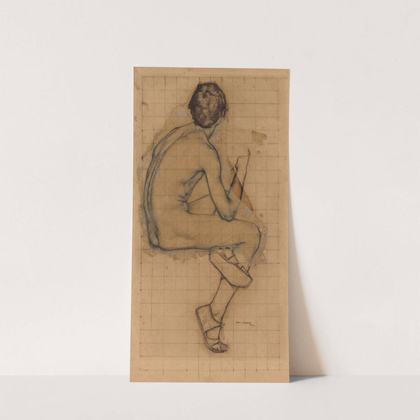 Etude de jeune garçon nu by William Laparra