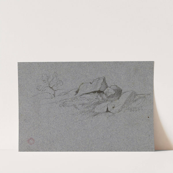 Etude de rochers by Jean-Achille Benouville