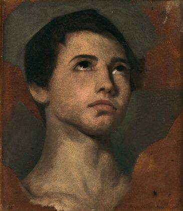 Etude de tête de jeune garçon