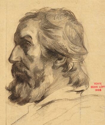 Etude de tête d’homme de profil