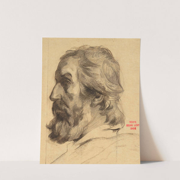 Etude de tête d'homme de profil by Henri Leopold Lévy