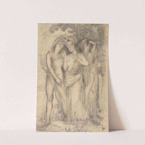 Etude de trois figures by Ary Ernest Renan