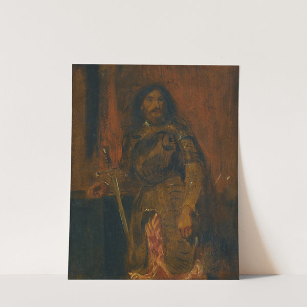 Etude De Vicentini en Armure by Eugène Delacroix