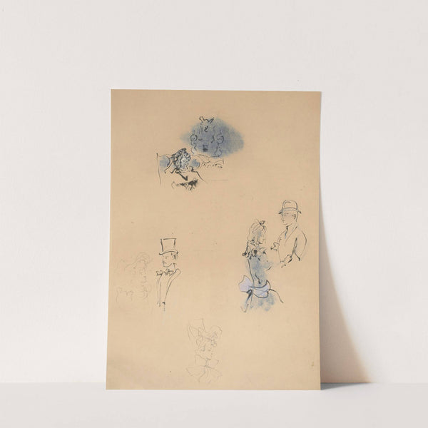 Étude d'élégants et d'élégantes by Christian Bérard