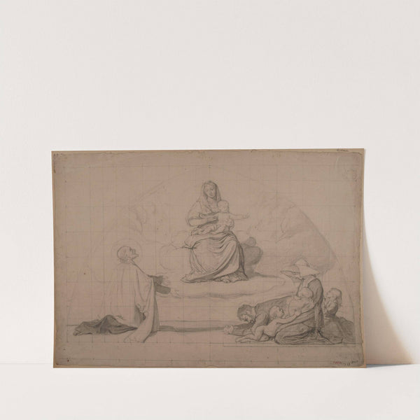 Étude d’ensemble pour la troisième composition destinée à Saint-Séverin by Jules Richomme