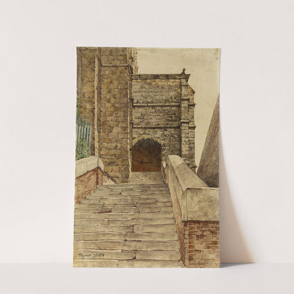 Etude d'escalier au Tréport by Louis Bonnier