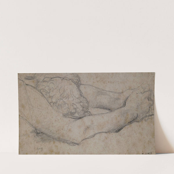 Etude d’homme prosterné by Jean Auguste Dominique Ingres