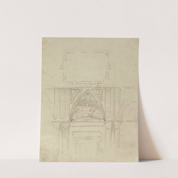 Etude d'un décor en lunette by Jean-Achille Benouville