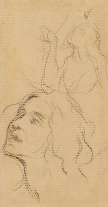 Etude d’une femme en buste et d’un visage de femme