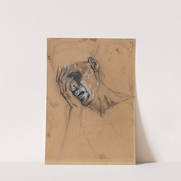 Etude d’une tête d’homme coiffée d’un bonnet by René Piot