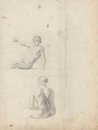 Etude pour deux figures assises