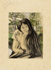 Etude pour Feuilles d’Automne Portrait de Marguerite (soeur de l’artiste) (1898-1899)