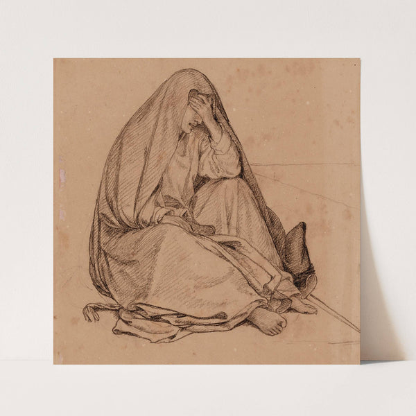 Etude pour la Mort de la Vierge (1831-1839) by Alexandre-François Caminade