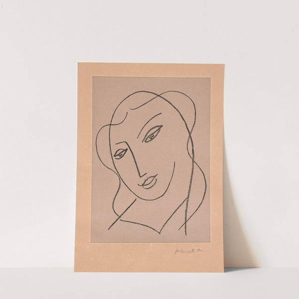 Étude pour la Vierge ‘Tête voilée’ (1950-1951) by Henri Matisse