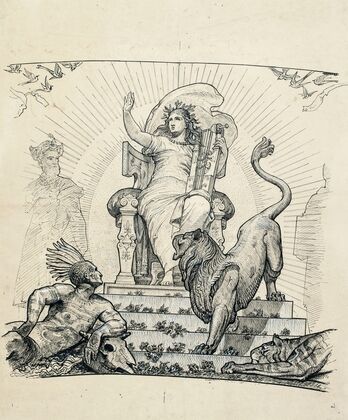 Etude pour le décor de la salle des fêtes de l’ancien palais du Trocadéro L’Harmonie 2 (1878) — size preview