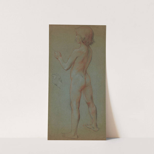 Etude pour le décor de l’Opéra Comique ; Fillette nue by Luc-Olivier Merson