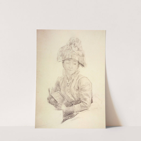 Etude pour ‘Le goûter’; Portrait de Louise Quivoron, soeur de l’artiste (1880) by Marie Bracquemond