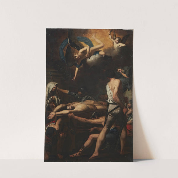 Étude pour Le Martyre de Saint Procès et Saint Martinien by Valentin de Boulogne