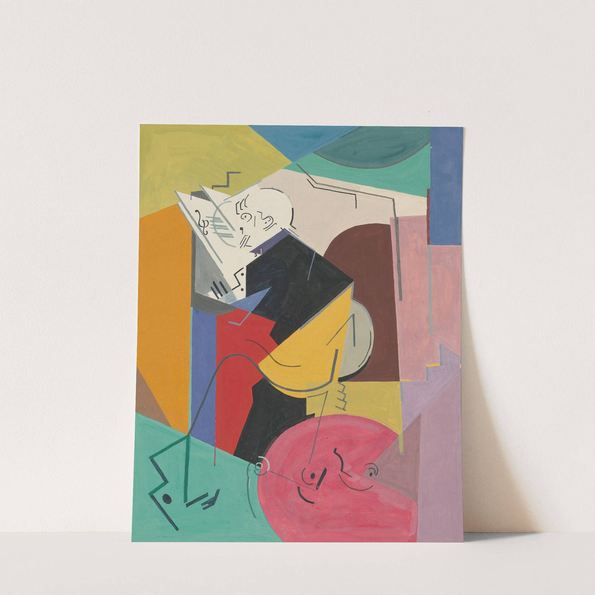 Étude pour le portrait de Florent Schmitt (1914) by Albert Gleizes