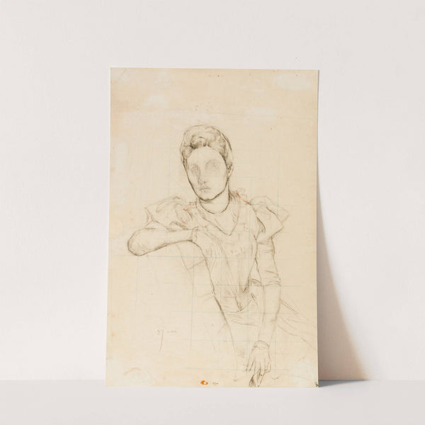 Etude pour le portrait de Madame Jules-François Dietz n°2 (1899) by Ary Ernest Renan