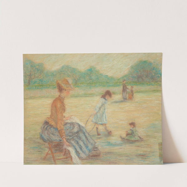 Étude pour ‘Le Square (Jardin du Luxembourg)’ (1885-86) by Claude Emile Schuffenecker