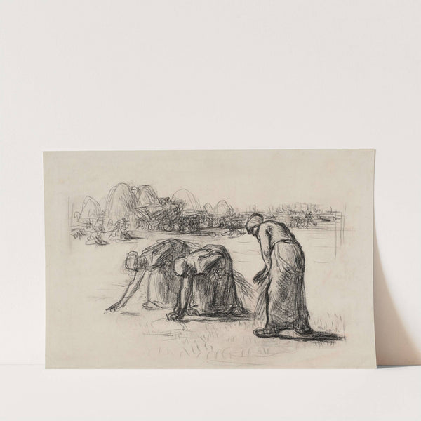 Étude pour les glaneuses by Jean-François Millet
