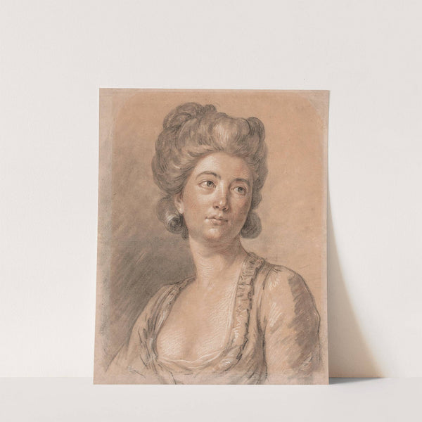 Étude pour un portrait de femme by Antoine Vestier