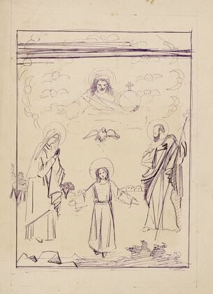 Etude pour un tableau de la Sainte Famille (1900)