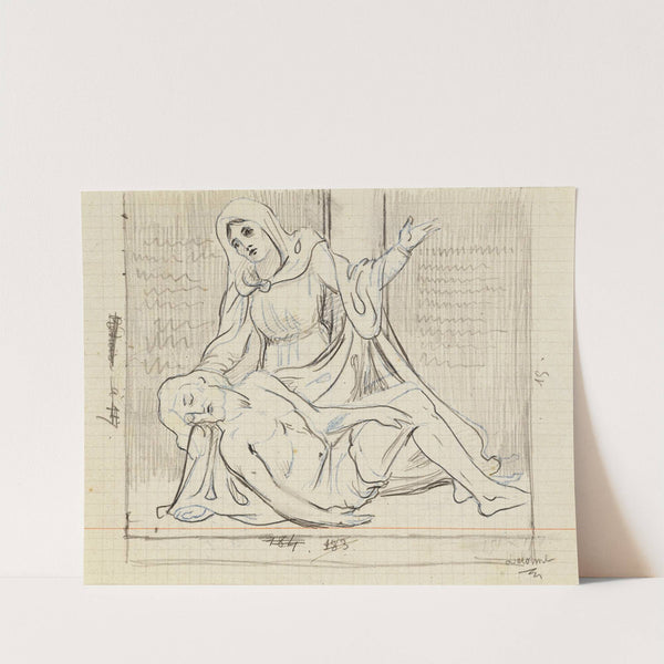Etude pour une Piétà by Arthur-Joseph Gueniot