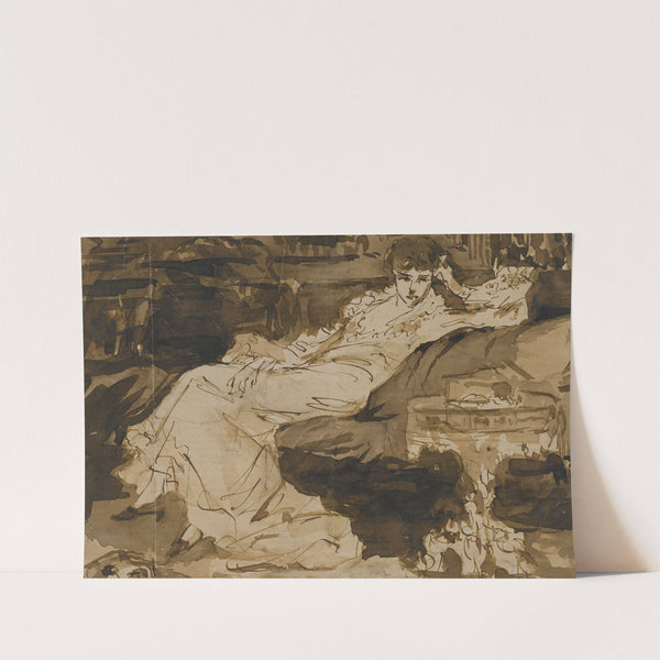 Etude préparatoire pour le portrait de Sarah Bernhardt (1876) by Georges Jules Victor Clairin