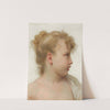 Etude; tête de petite fille (visage de profil) (1888) by William Bouguereau