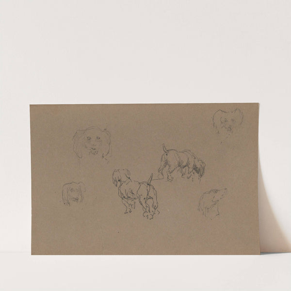 Études de chiens by Henri de Toulouse-Lautrec