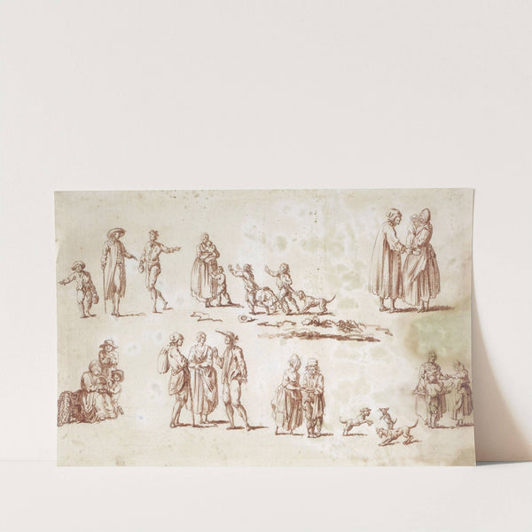 Etudes de figures populaires by Jean-Jacques de Boissieu