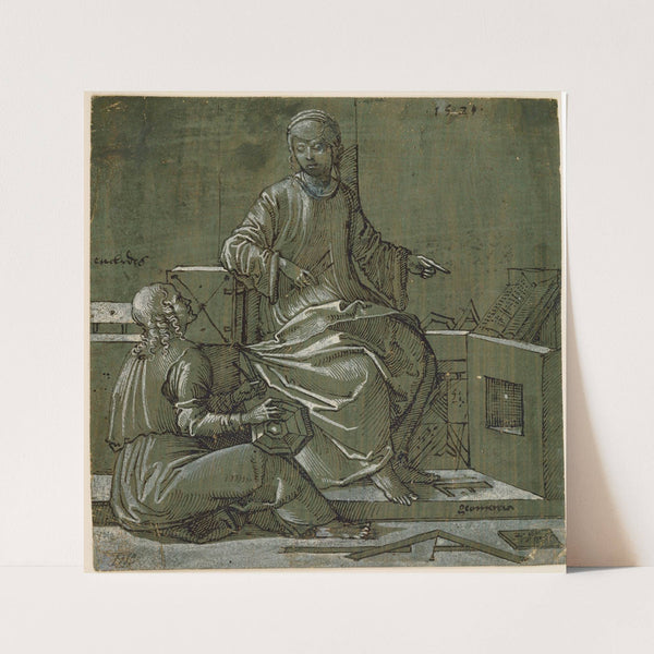 Euclid and the geometry (1521) by Hans Brosamer